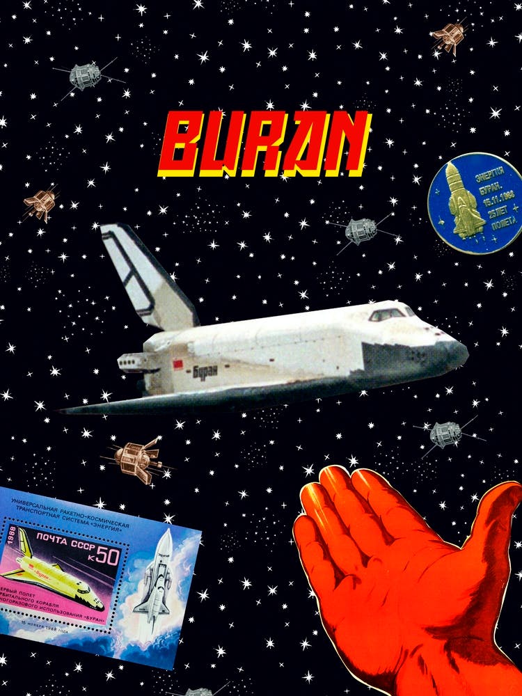 Buran: Gagarin space art — Soviet space art [Sovietwave]