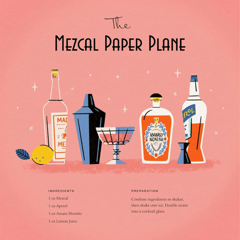 Mezcal Paper Plane Cocktail –
