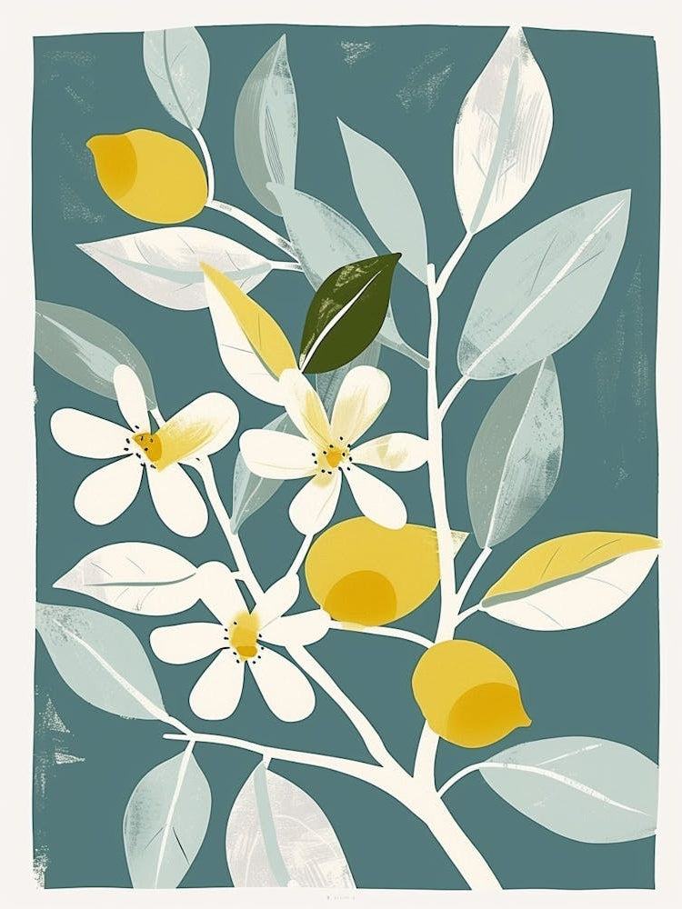 Lime Tree Flat Illustration 1