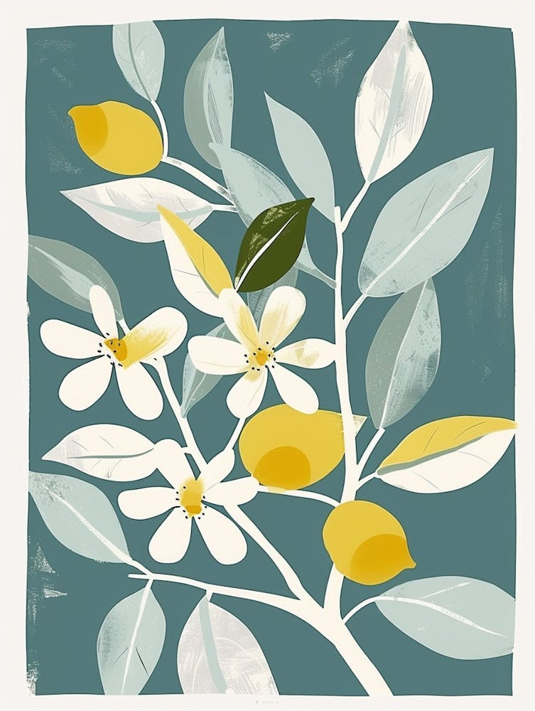 Lime Tree Flat Illustration 1