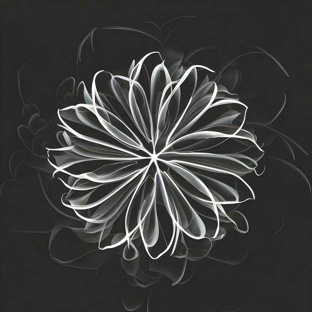 White Dahlia Flower