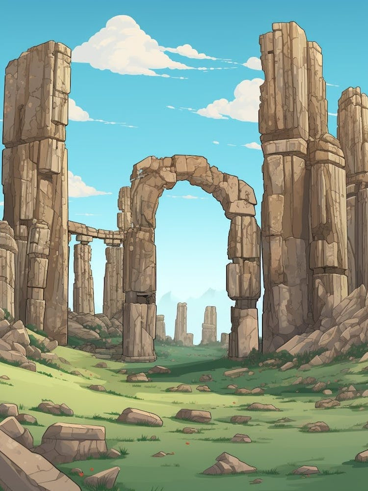 Stonehenge Pixel Art 1