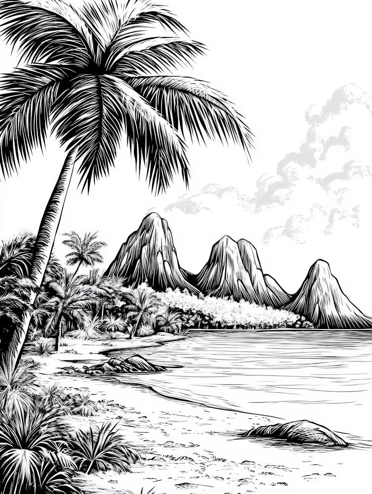 Black And White Drawing