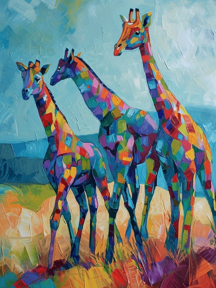 Abstract Geometric Giraffes 4