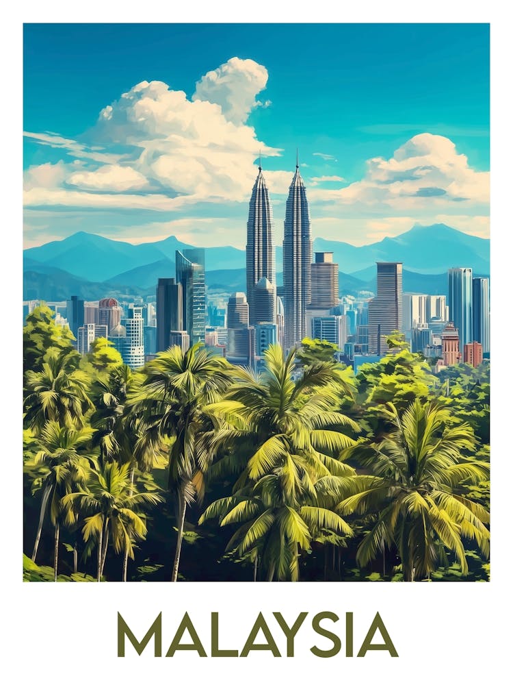 Reiseplakat Malaysia 1