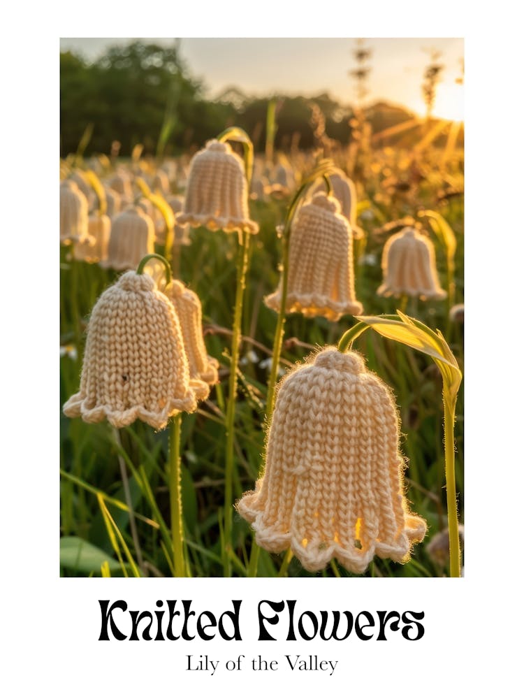 Knitted Flowers Lily Of The Valley 6