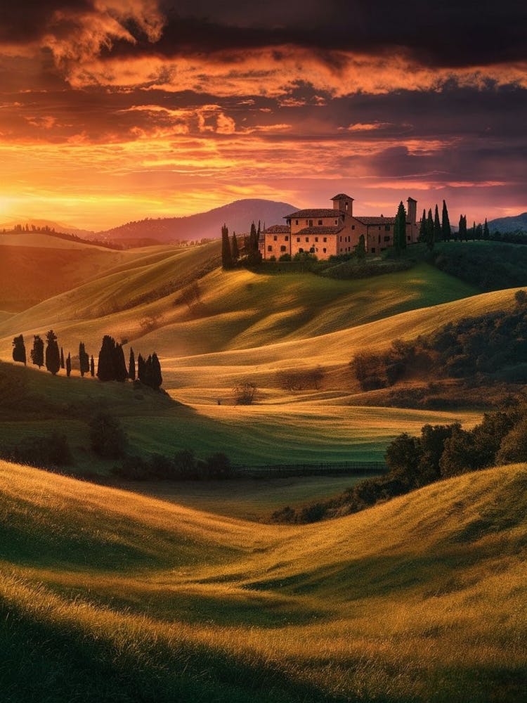 Sunset In Tuscany 2