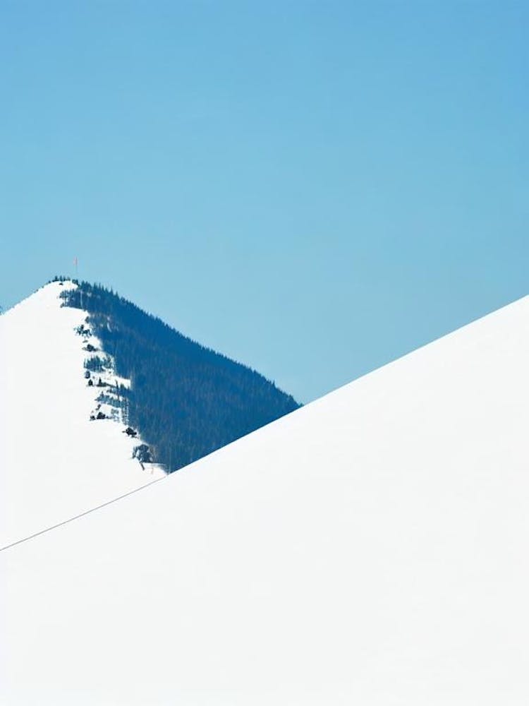 Mont Tremblant, Canada Minimal Skiing Poster