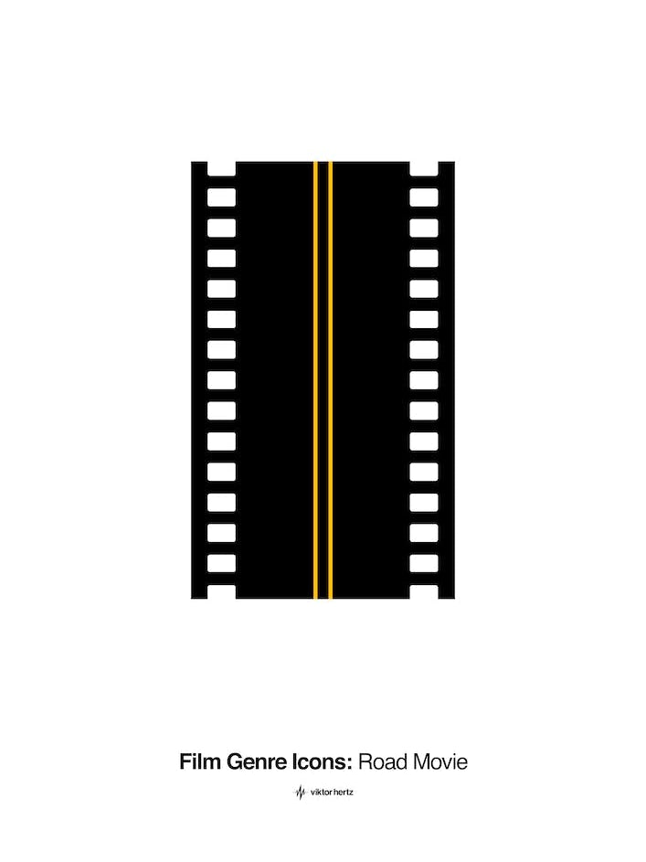 Road Movie Film Genre Icon
