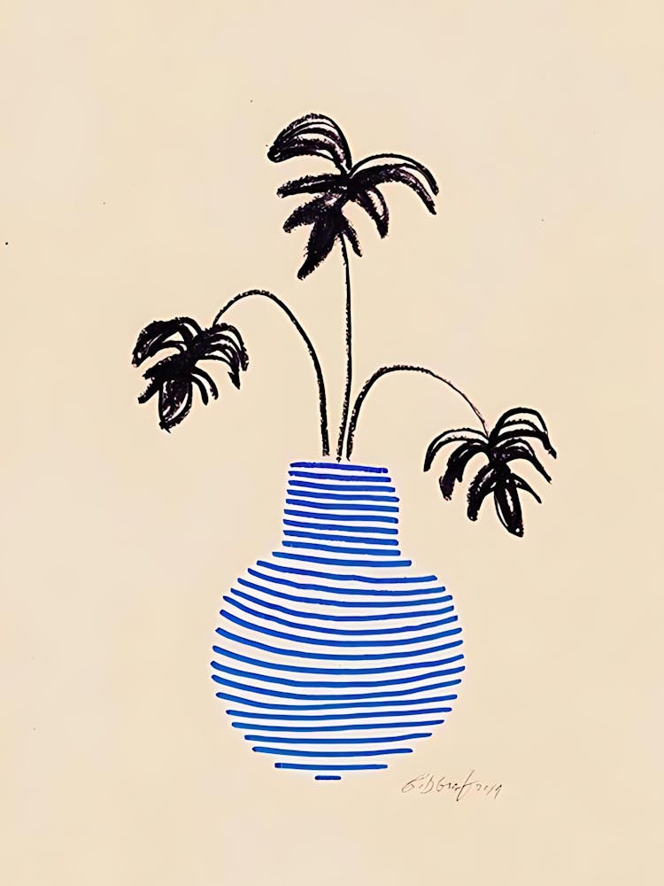 Palmen in einer Vase