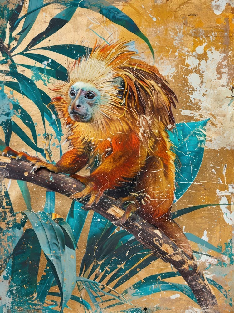 Golden Lion Gold Effect Collage 4