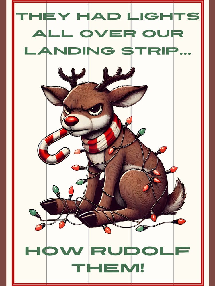 Grumpy Entangled Reindeer