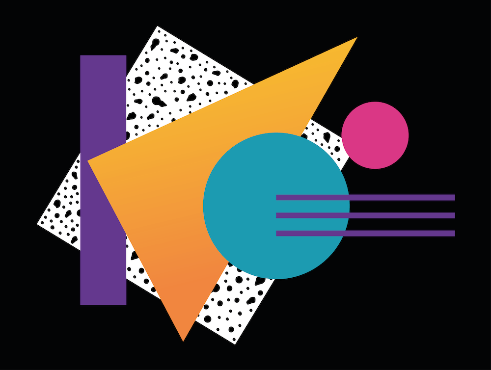 Memphis Pattern Retro Synthwave 80s Vintage 90s Dreamwave Color