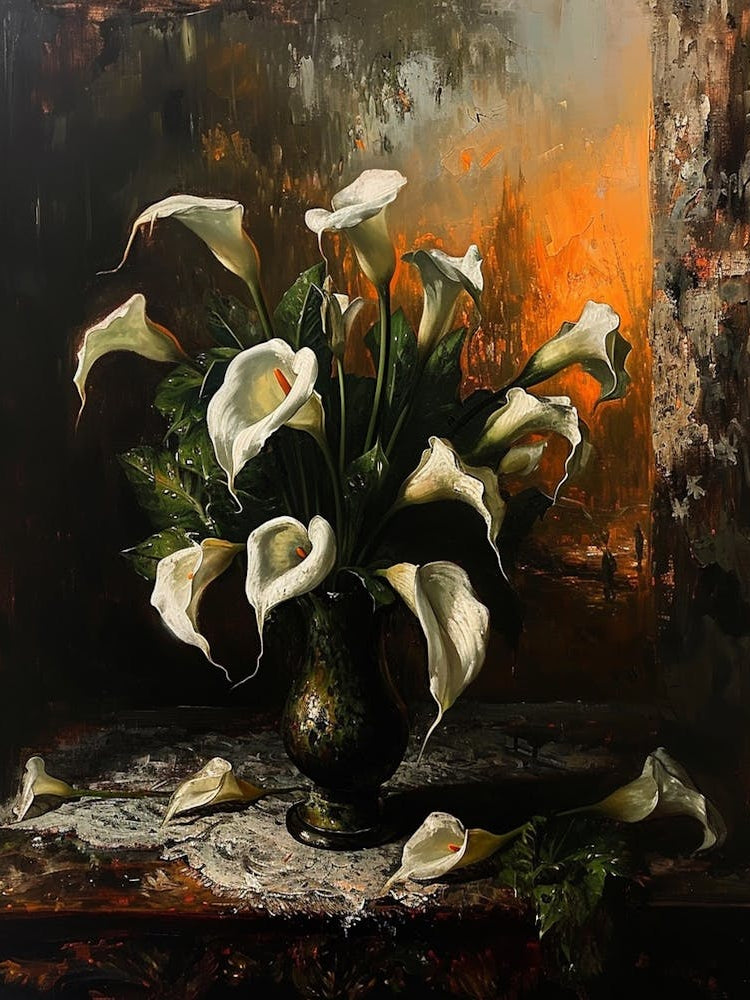 Baroque Floral Still Life Calla Lily 1