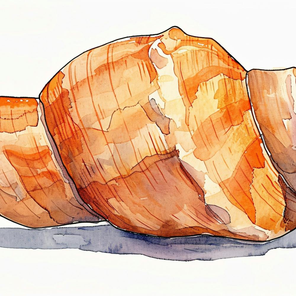 Watercolor Of A Seashell