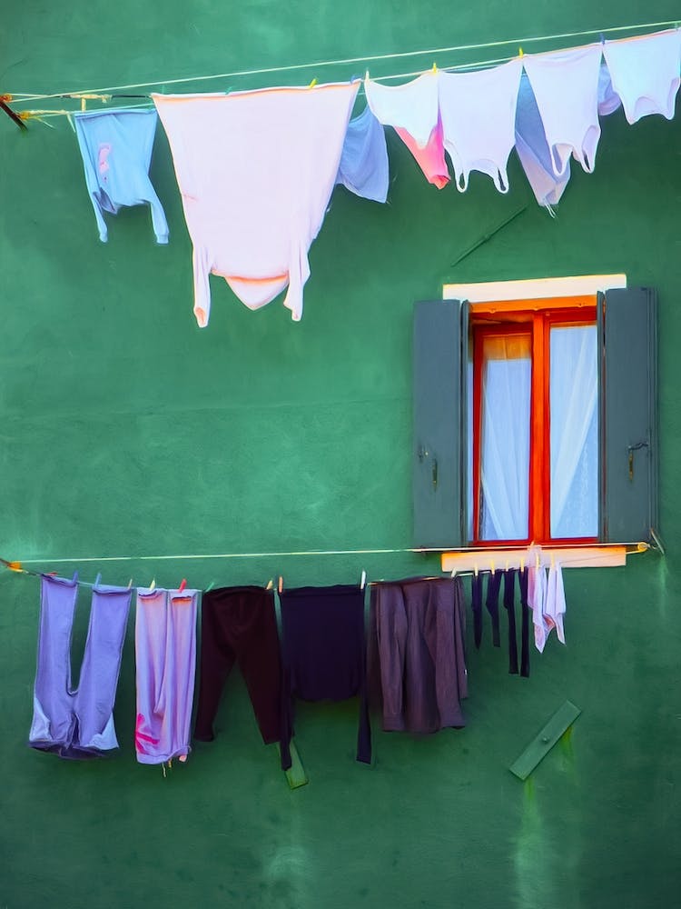 Trockentag in Burano