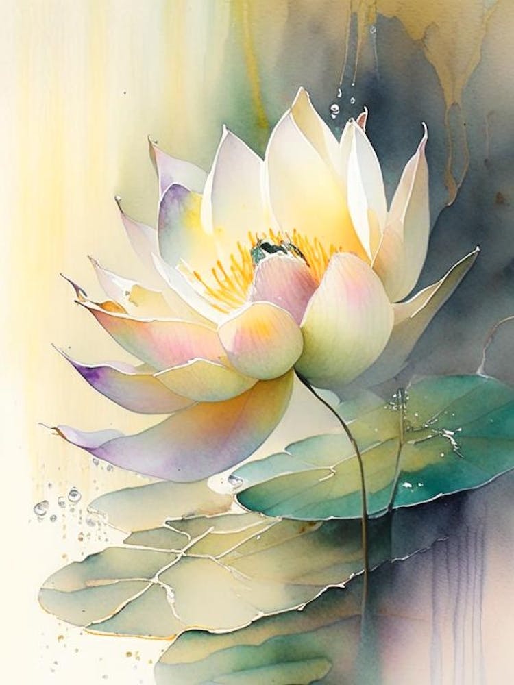 Early Lotus Storybook Watercolour 7