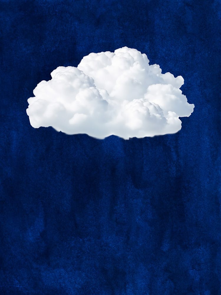 Cloud In The Sky Navy Blue