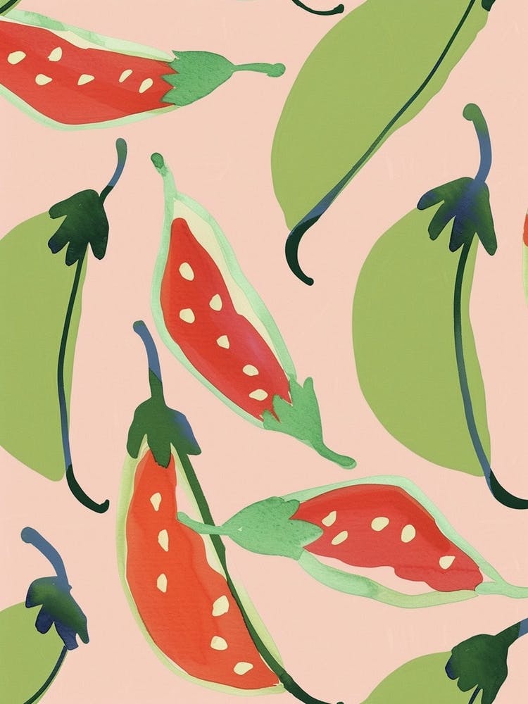 Peas In Pods Abstract Pattern 1