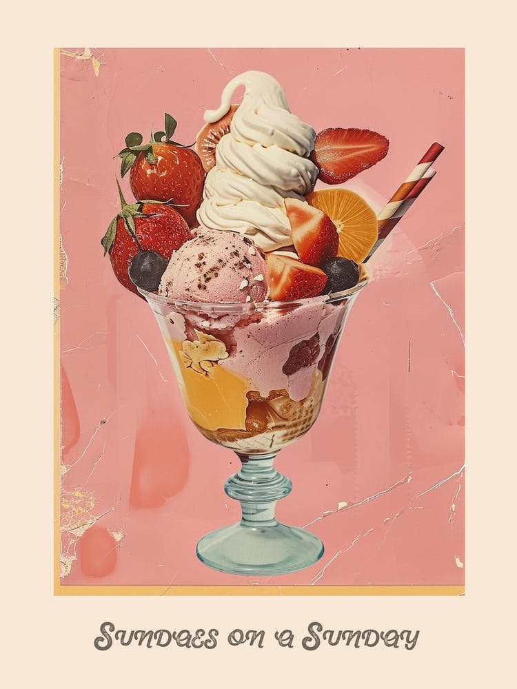 Sundaes On A Sunday Poster 3