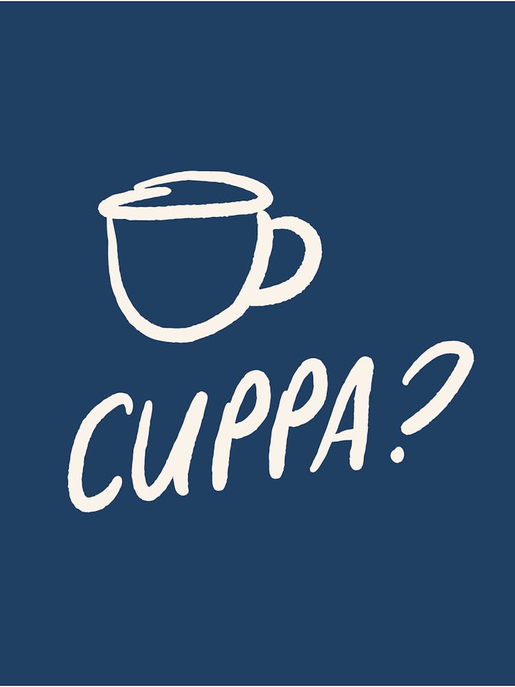 Cuppa blue and cream kitchen
