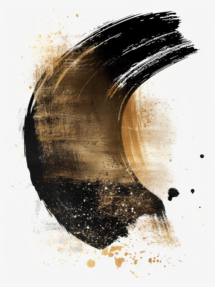 Abstract Brush Stroke Painting