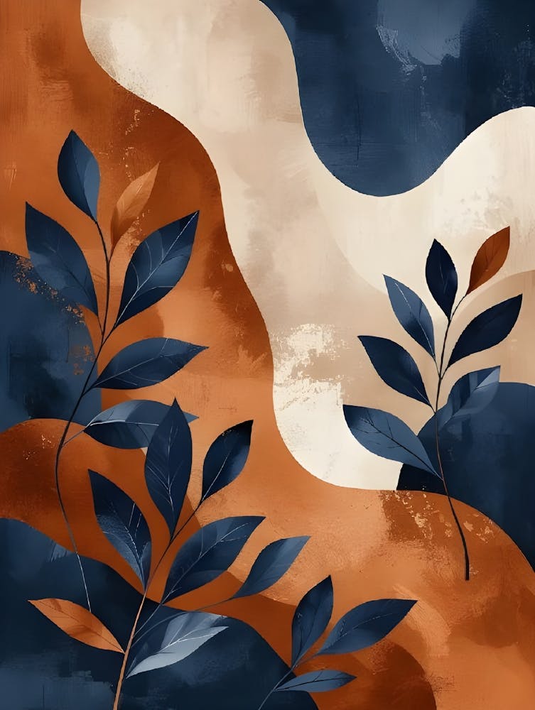 Abstract Leaves Canvas Print 9