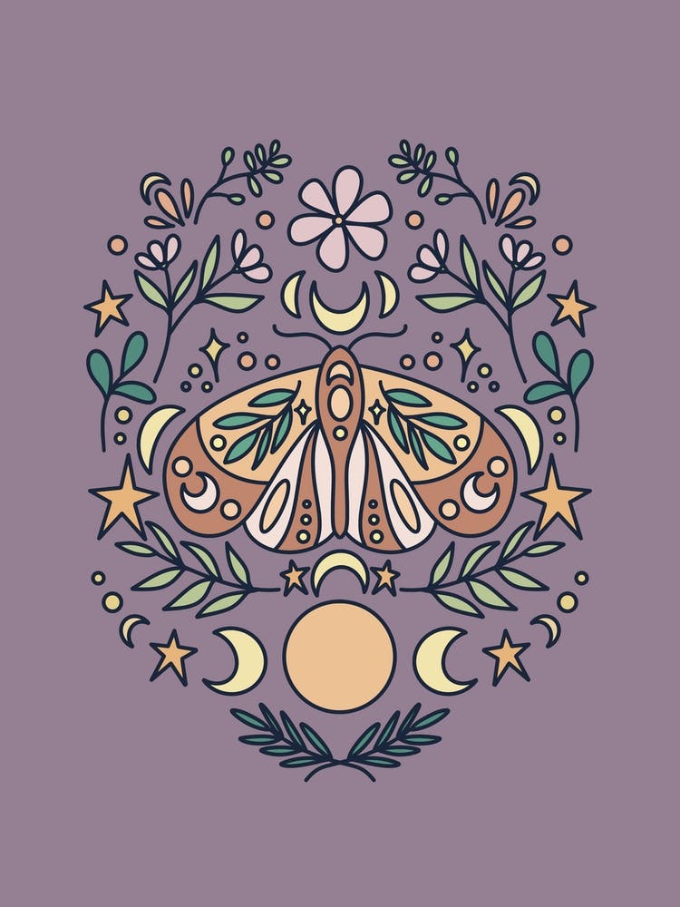 Magical Moon Moth | Eggplant