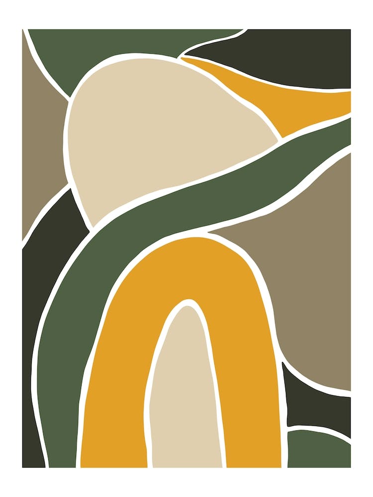 Wild Collection Rainbow And Hills Abstract