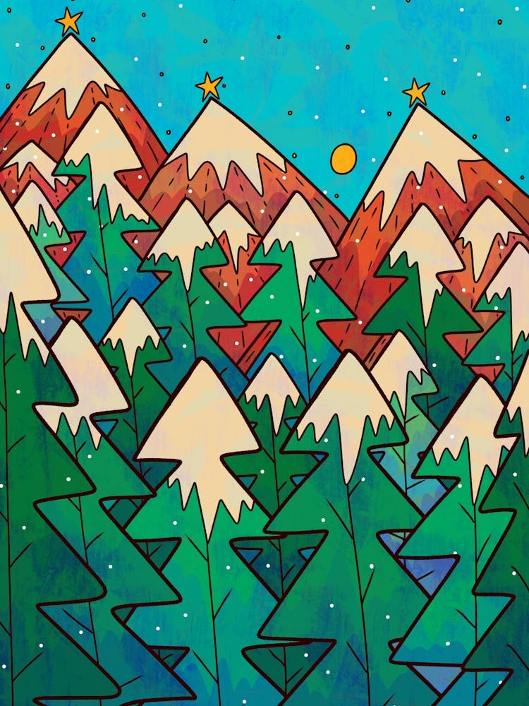 Christmas Green Forest