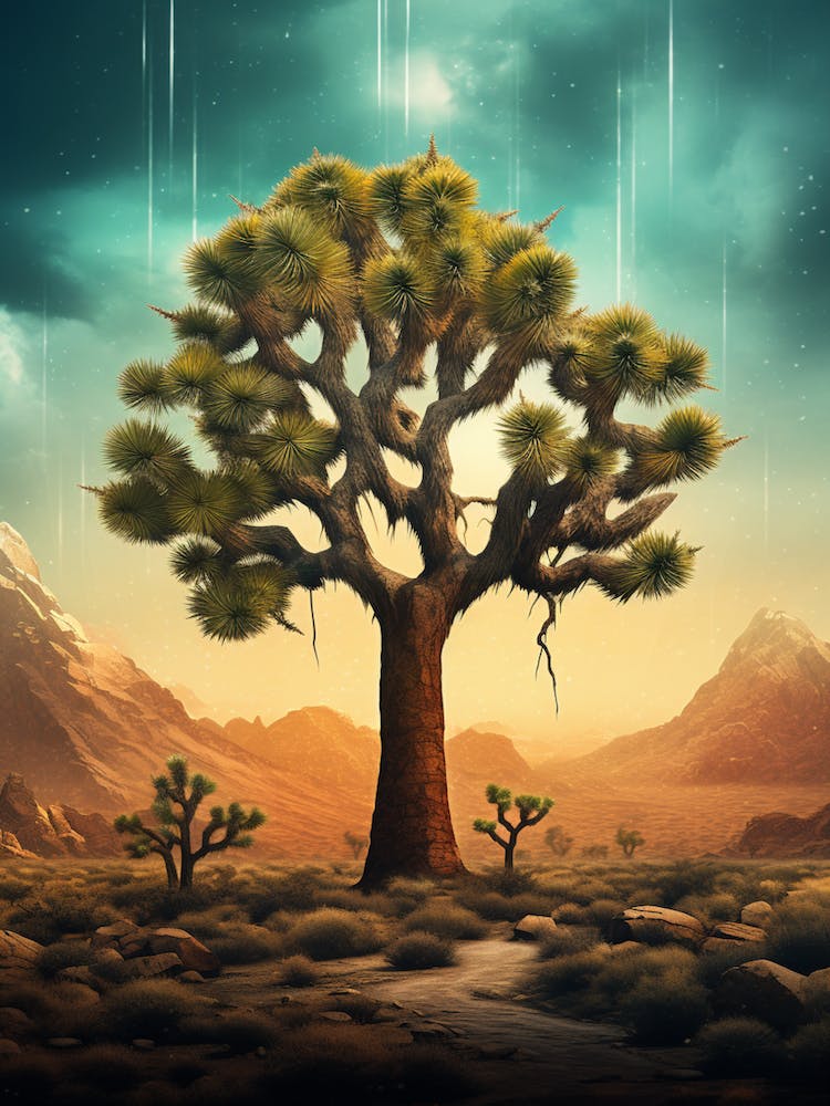 Joshua Tree In The Rain In Nat Viga Style (2)