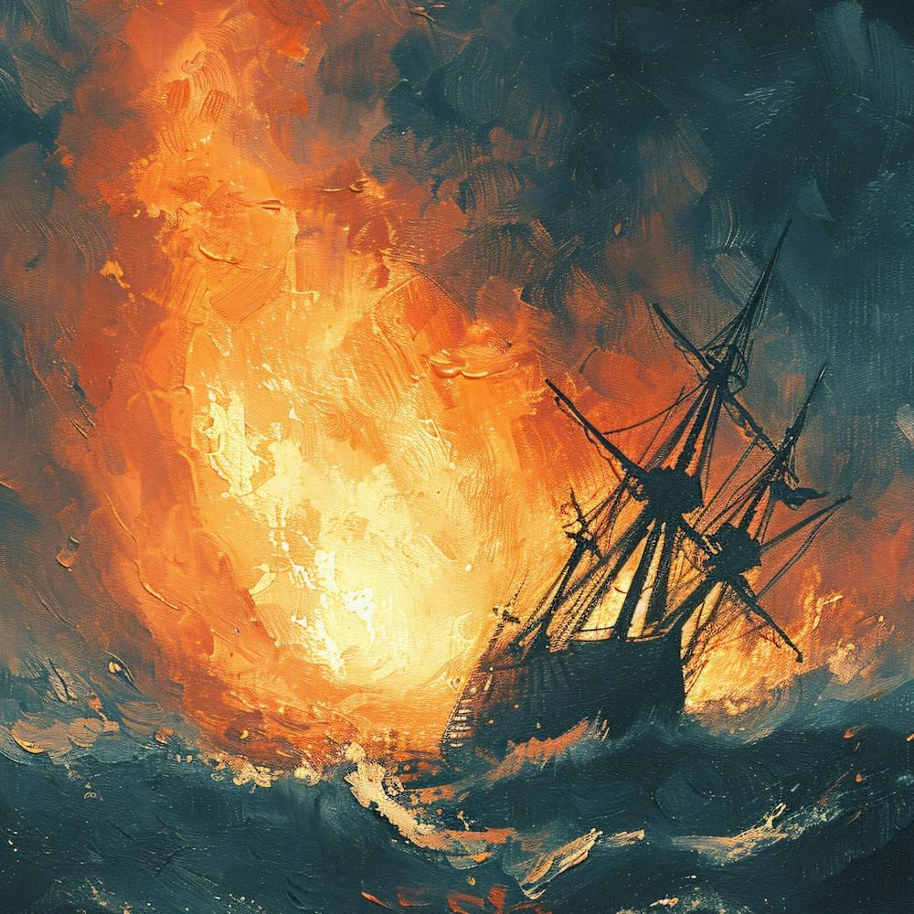Ship On Fire