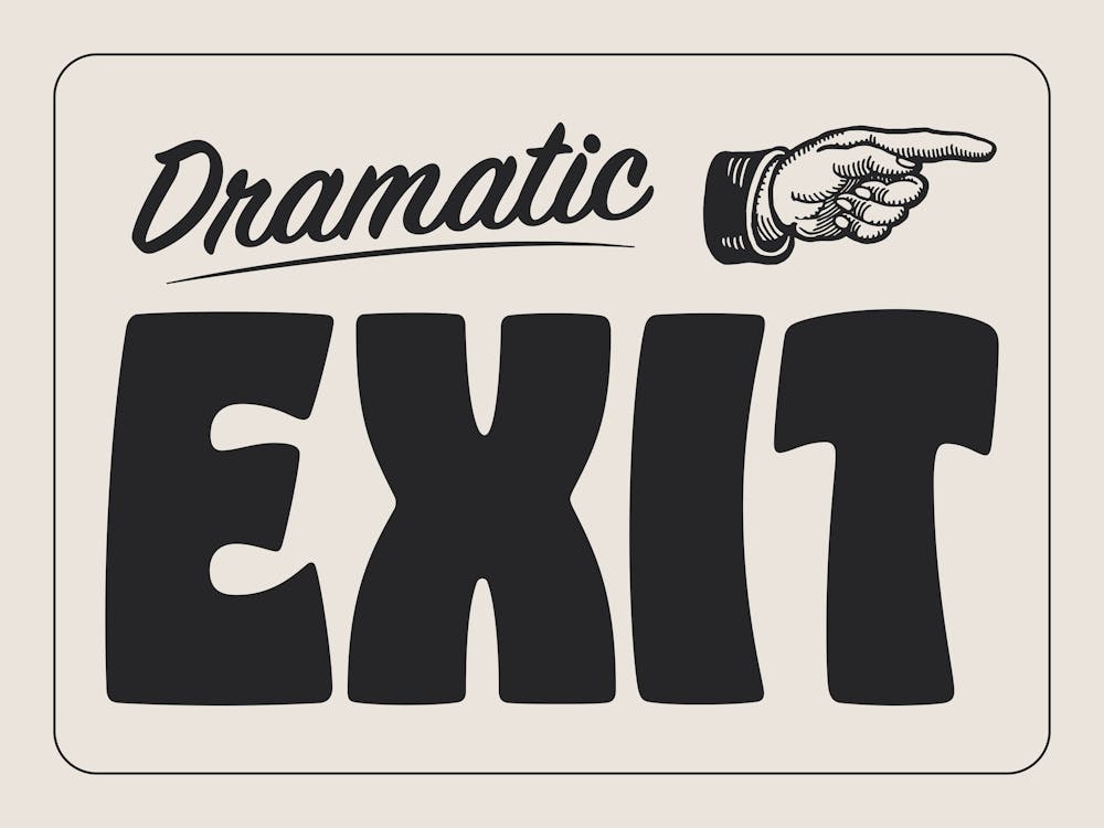 Dramatic Exit Mono Light