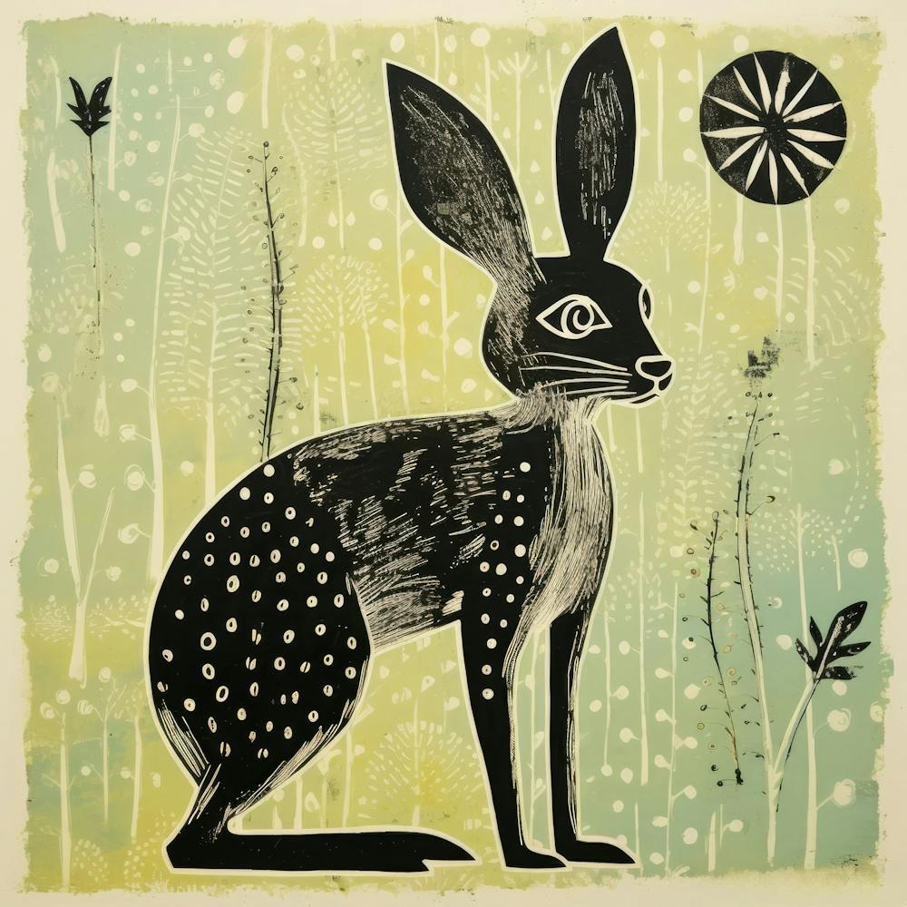 Hare Print