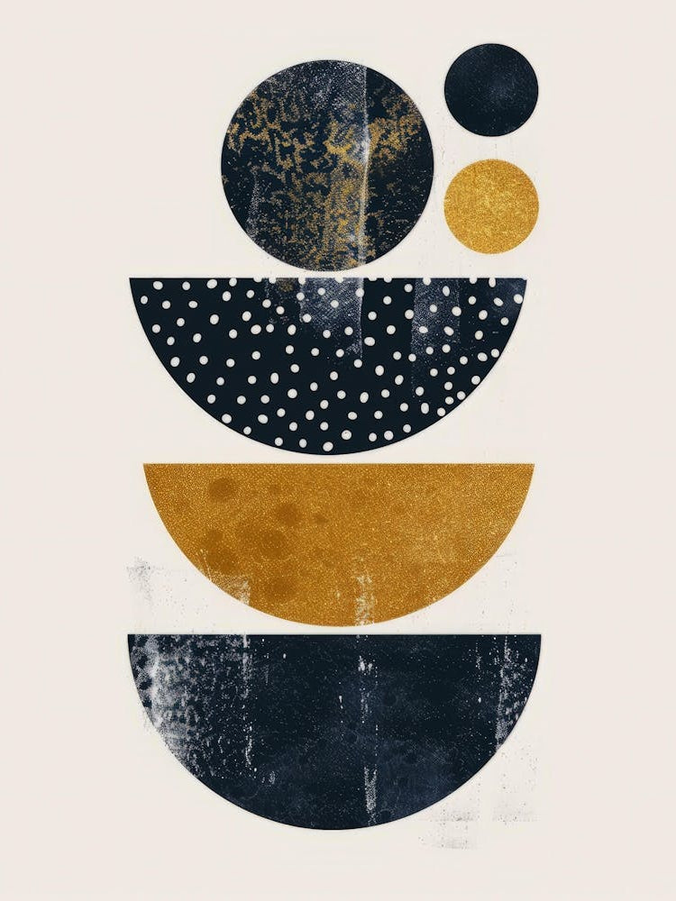 Gold And Black Circles