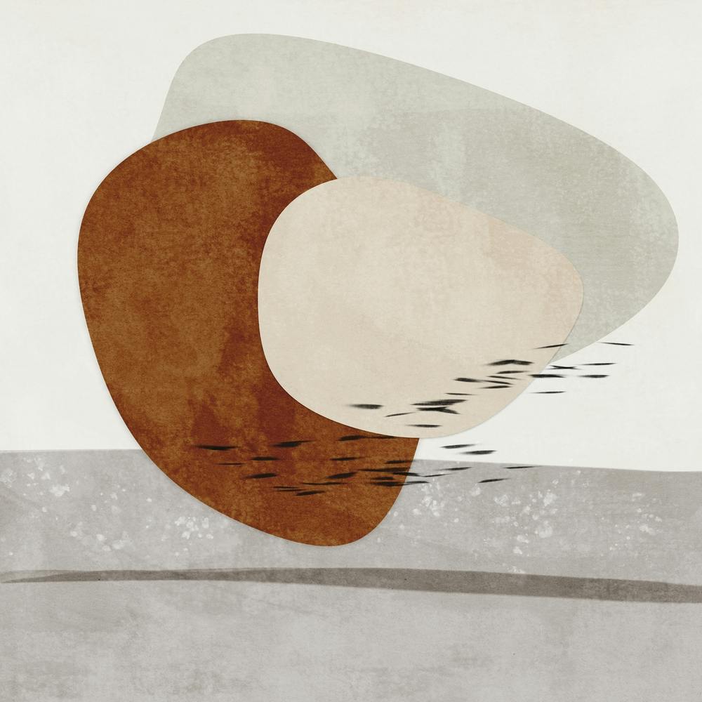 Abstract Painting In Earthly Tones