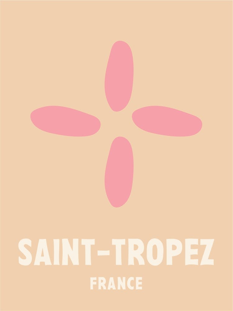 Saint Tropez, France, Graphic Style Poster 2