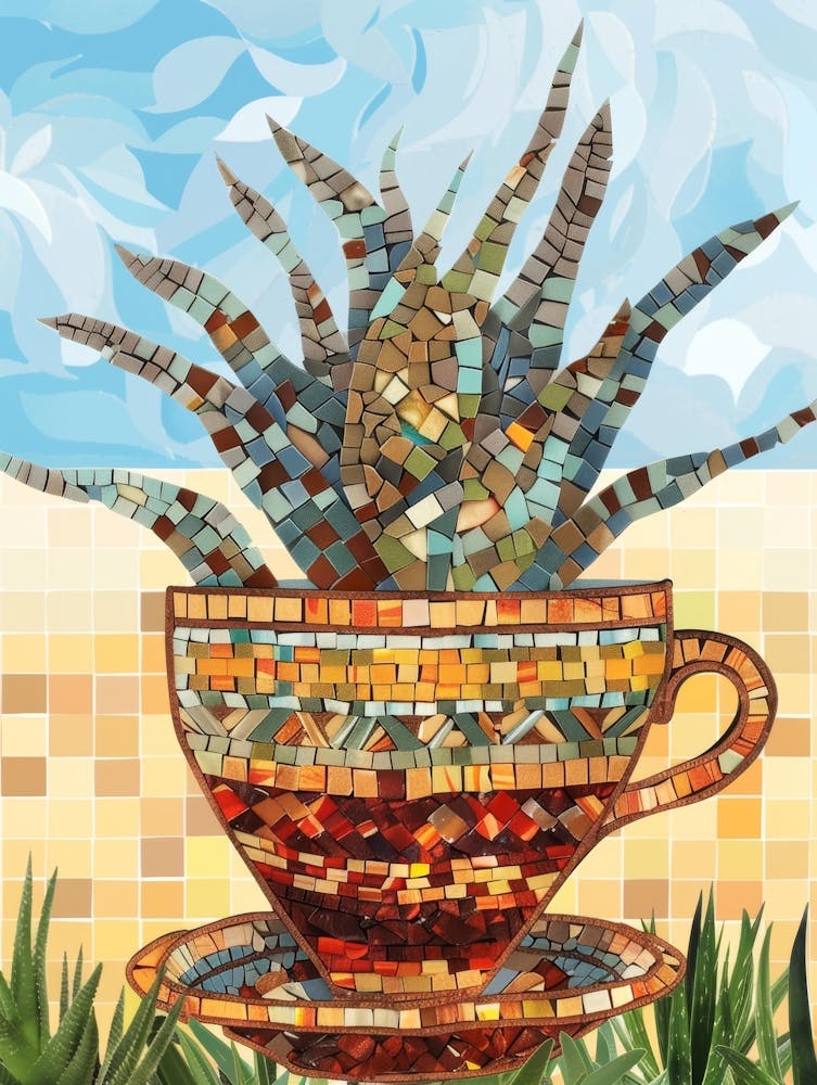 Mosaikpflanze In Einer Tasse