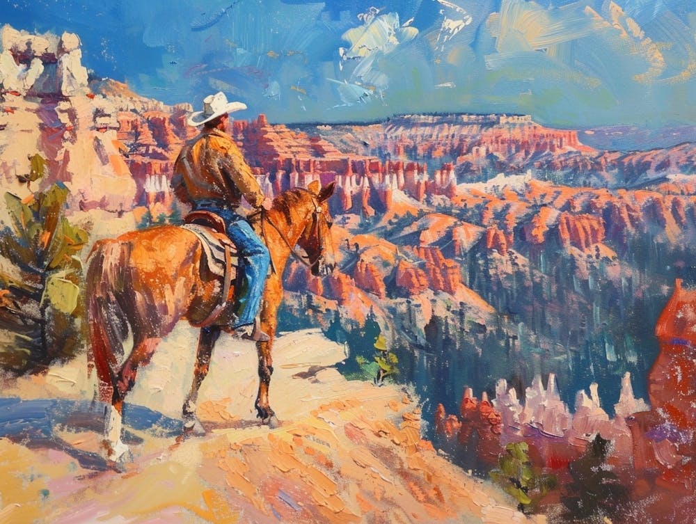 Cowboy In Bryce Canyon Utah 1