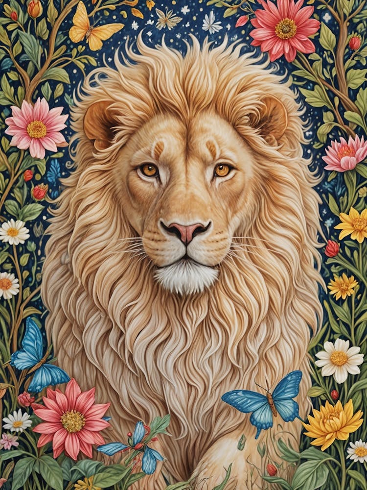 Floral Lion