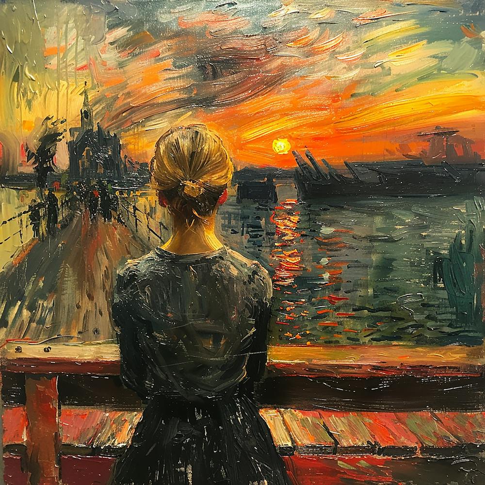 Sonnenuntergang Am Pier