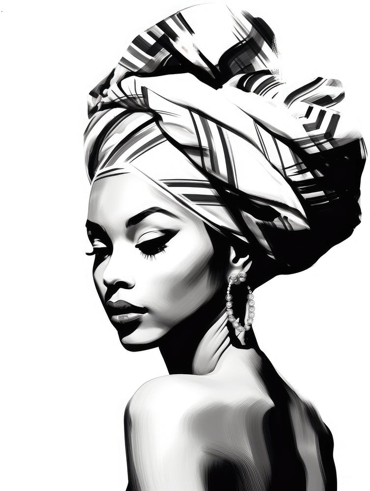 Femme Noire au Turban