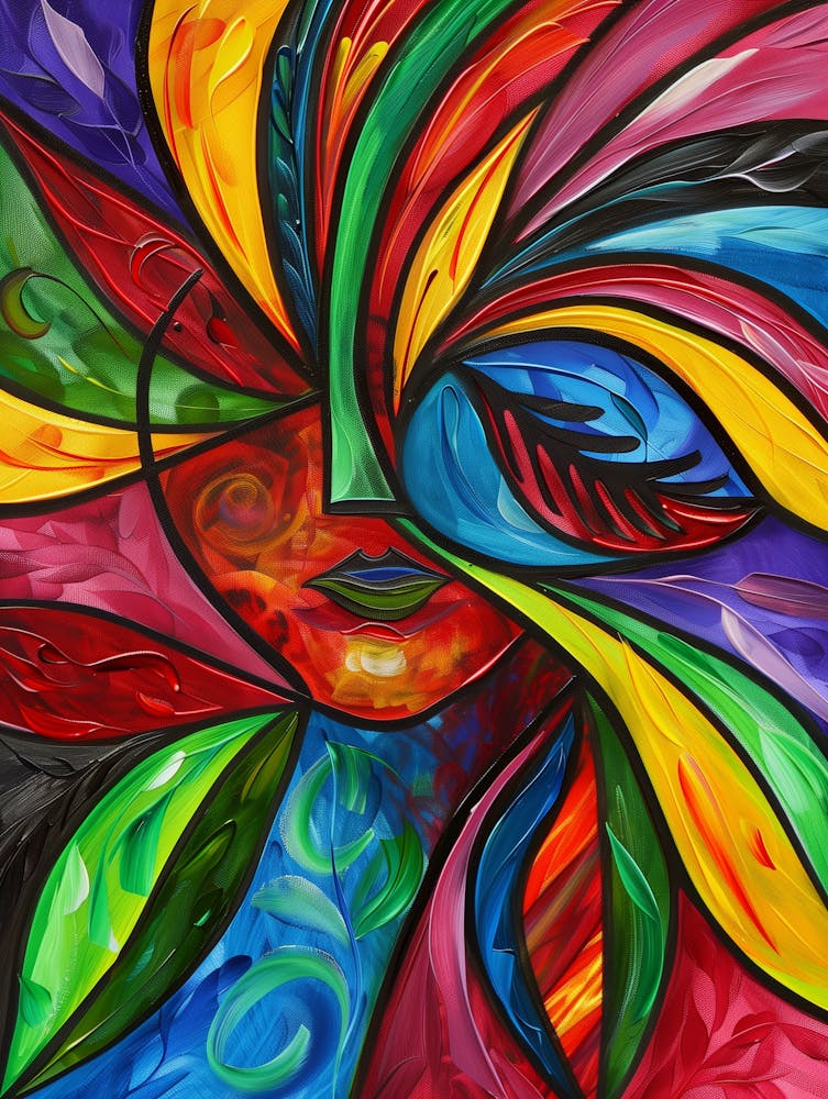 Abstract Of A Woman