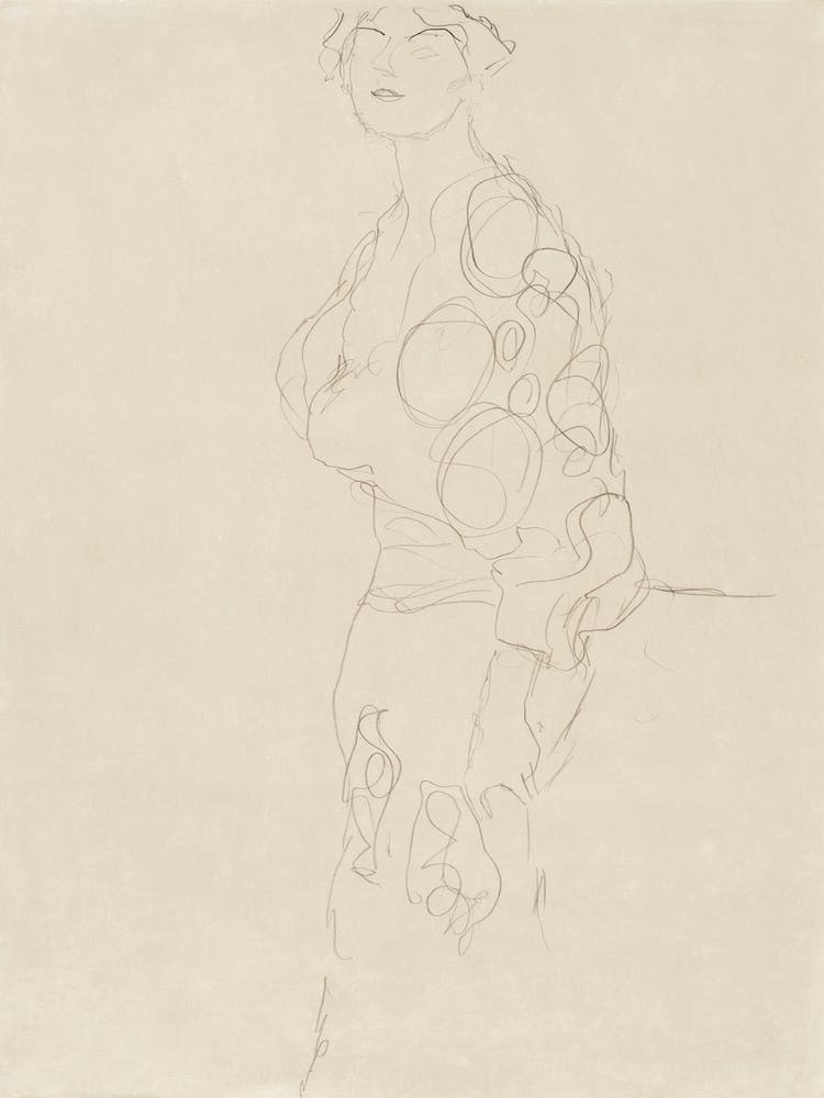 Standing Woman, Gustav Klimt