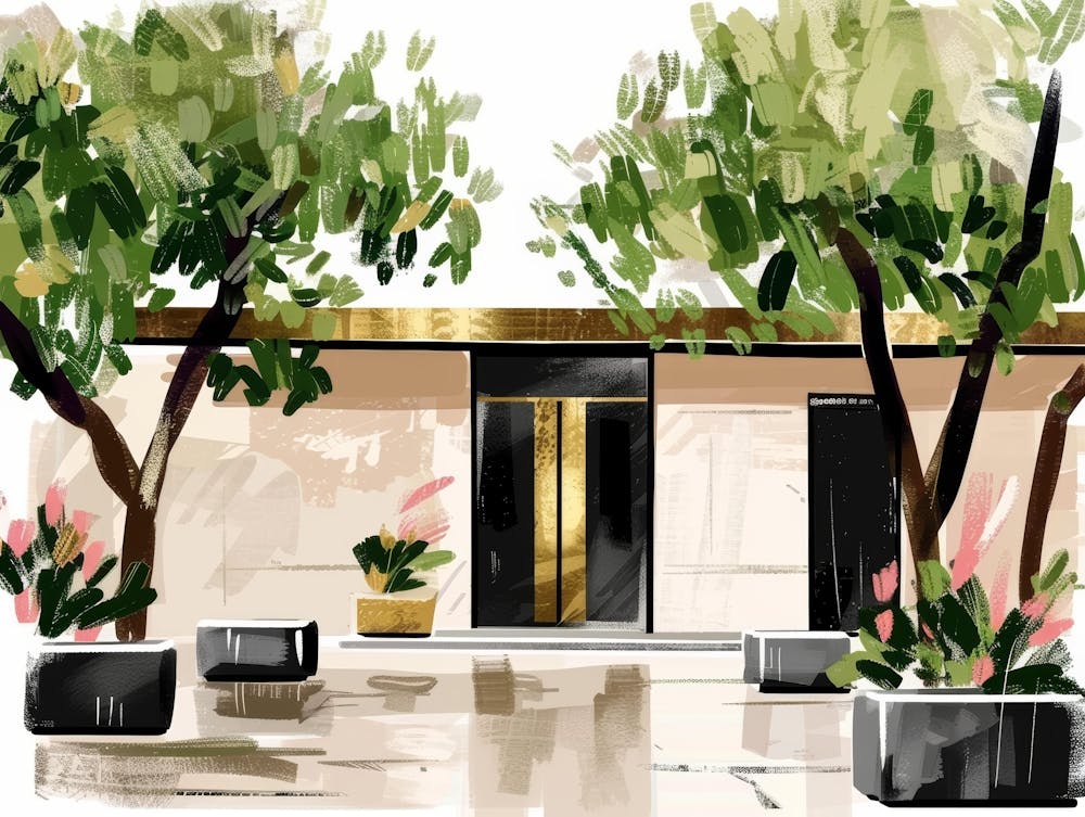 Entrance To A Building