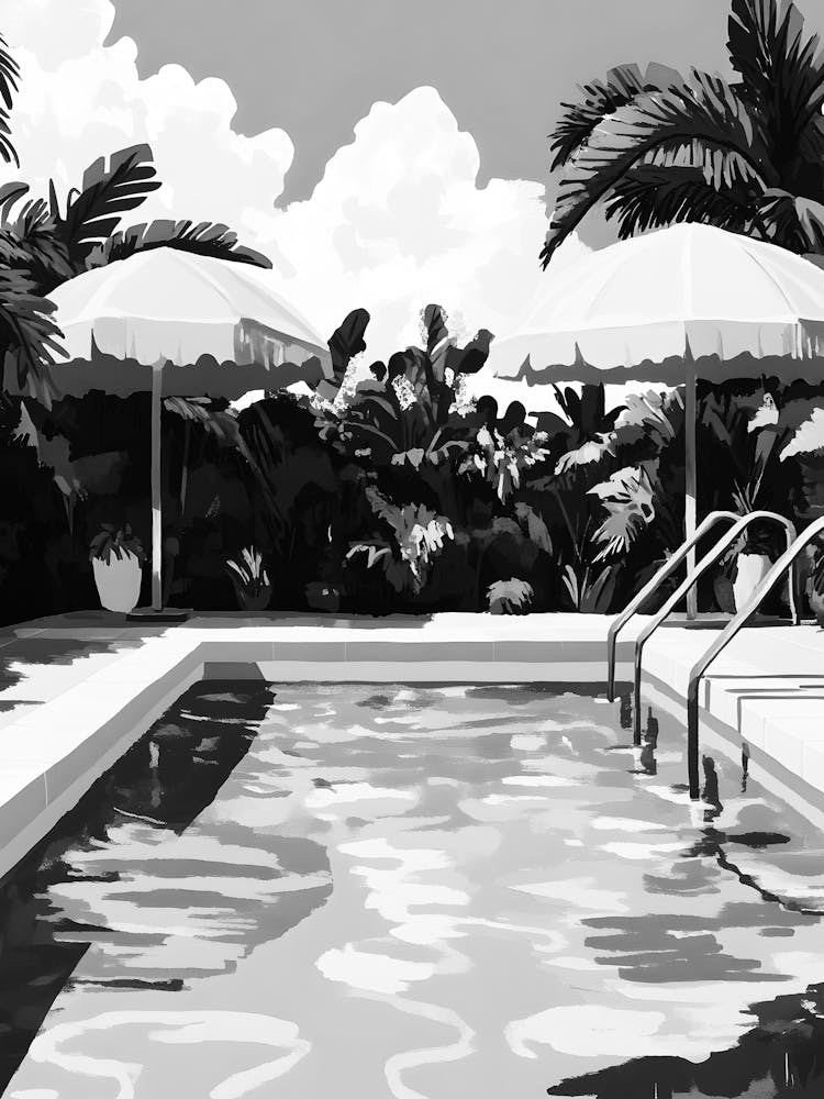 Black And White Swimming Pool