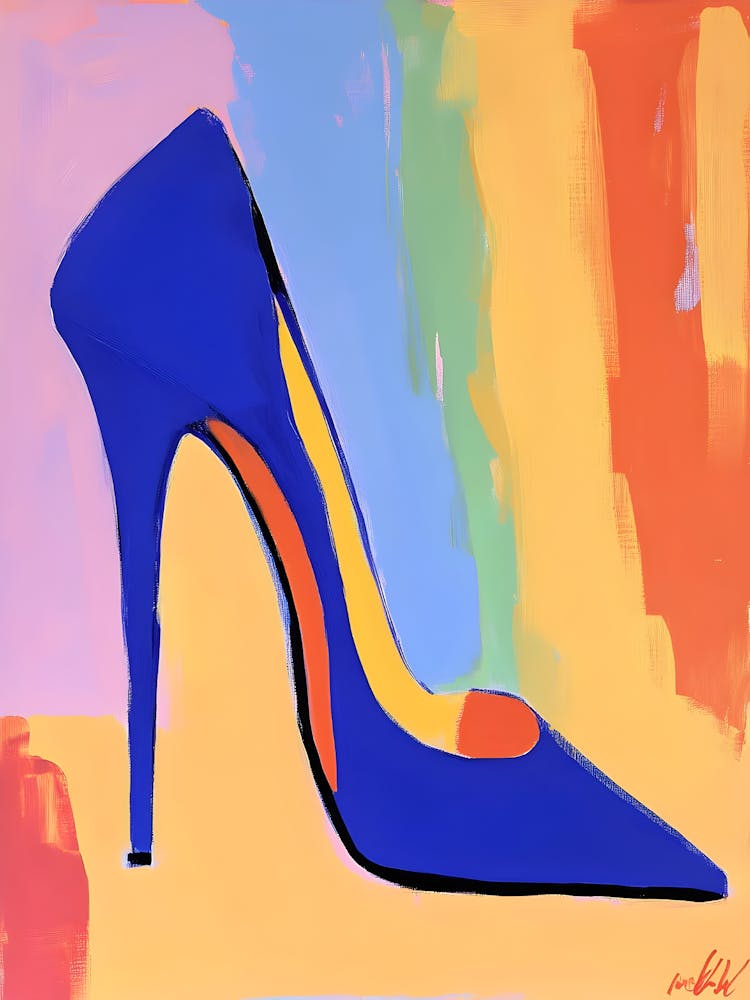 Blue High Heel