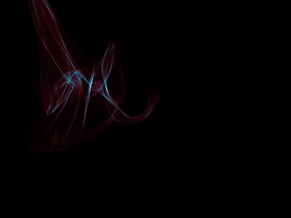 Glowing Abstract Curved Blue And Red Lines 14