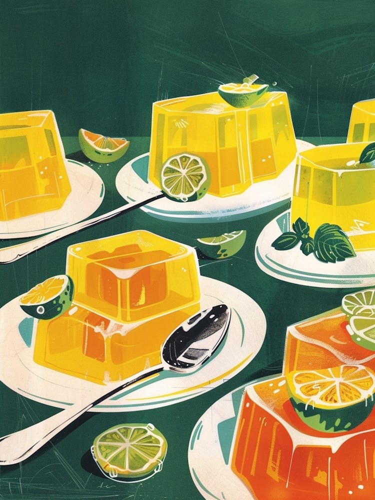 Orange Jelly Retro Advertisement Style 1