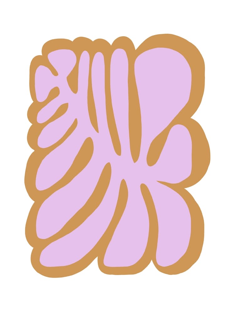 Bold Floral Lila
